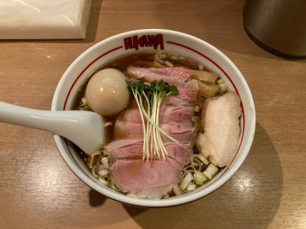 「特 牛貝清湯醤油そば」@中華そば 流川の写真