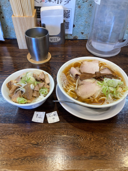 「あっさり中 賄いごはん」@中華そば ひらこ屋の写真