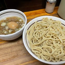 塩味玉つけめん、大盛