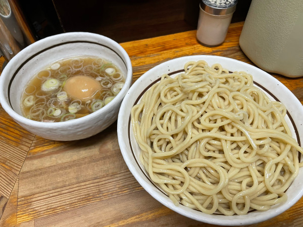 「塩味玉つけめん、大盛」@中華そば・つけめん 甲斐の写真