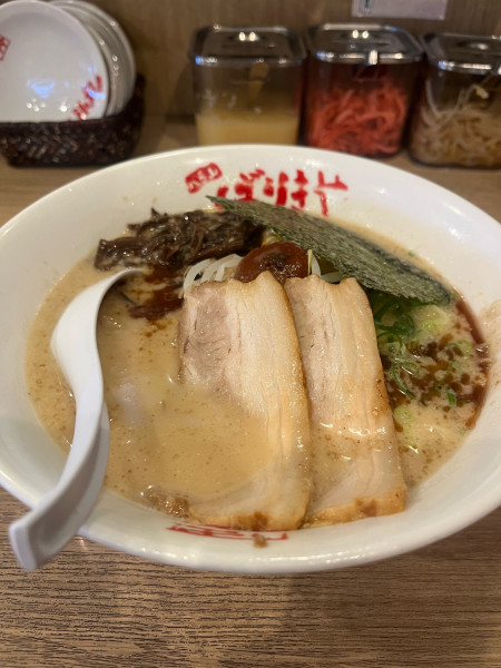 「特製ばりこてめん(ハリガネ)1230円+替え玉(ハリガネ)1」@八番山ばりきや 富岡店の写真