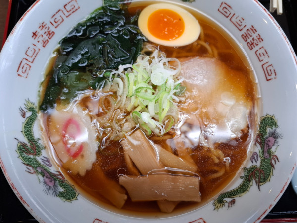 「醤油ラーメン７８０円」@ひので三ツ沢つるつる温泉の写真