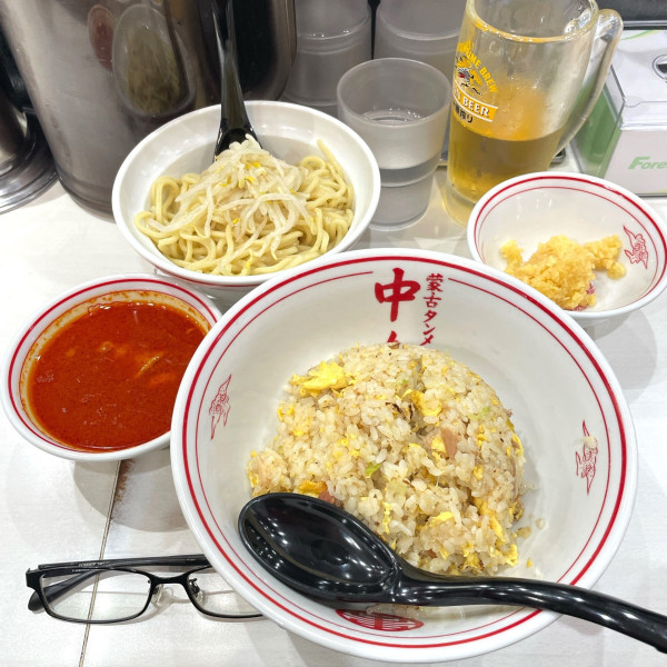 「チャーハン 半ラーメンセット」@蒙古タンメン 中本 町田店の写真