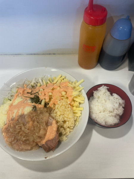 「限定明太高菜ライスチーズ粉チーズ」@ハイパーファットンの写真