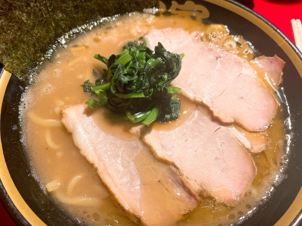 「ラーメン+ライス並盛」@家系らーめん 登戸家の写真