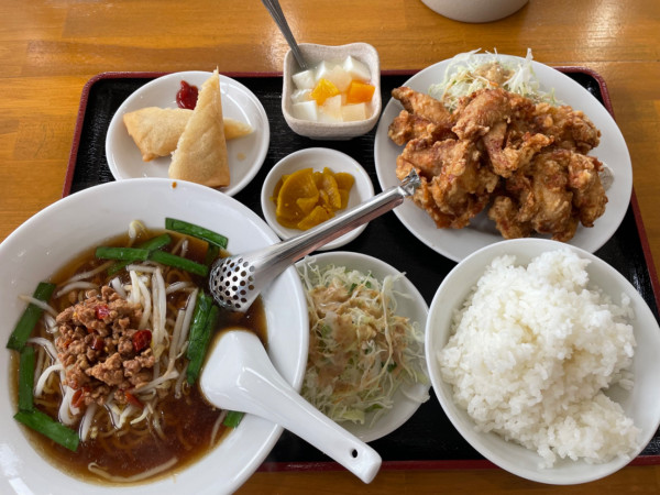 「唐揚げ定食　￥１１５０」@中華料理 沁心閣の写真