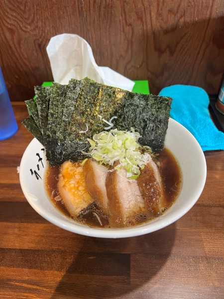 「チャーシューメン　海苔トッピング」@ラーメン花屋の写真