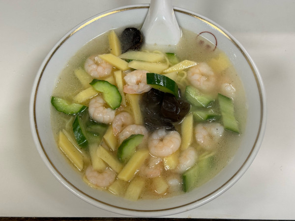 「蝦仁麺　990円」@萬里 本店の写真