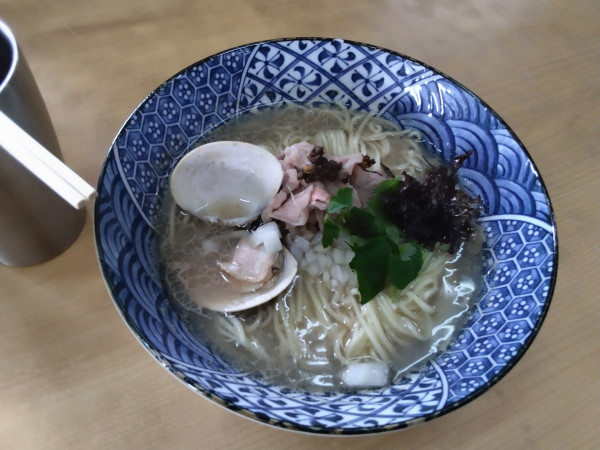 「（限定）黒毛和牛とハマグリの潮SOBA　1400円」@㐂九家の写真
