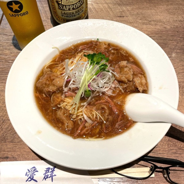 「牛腩撈麺（香港式牛バラ合えそば）」@愛群の写真