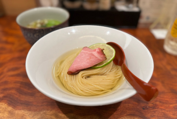 「特製昆布水つけ麺（塩）¥1500」@三馬路 東京店の写真