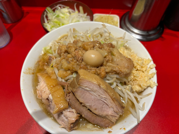 「ラーメン少なめ+ショウガ+ねぎ」@麺屋HEROの写真