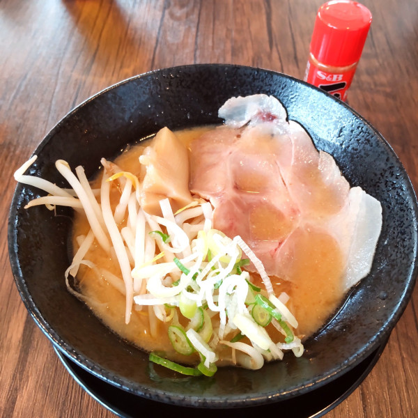 「ハーフ竹屋味噌ラーメン(¥550)」@信州味噌ラーメン 竹屋本店の写真