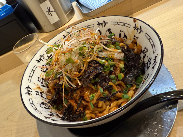 「カラシビ油そば」@中華そば すばる食堂の写真