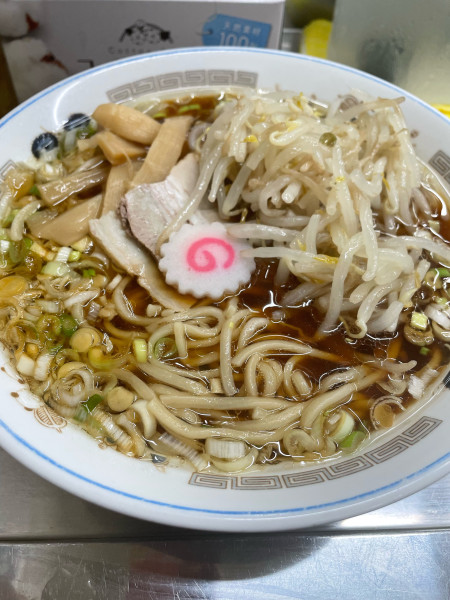 「ラーメン モヤシ」@中華そば みたかの写真