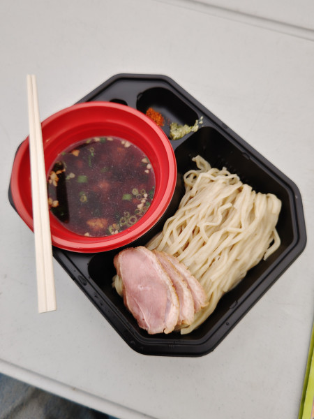 「地鶏と鴨の信州つけ蕎麦(1,000円)」@大つけ麺博 つけ麺日本一決定戦の写真