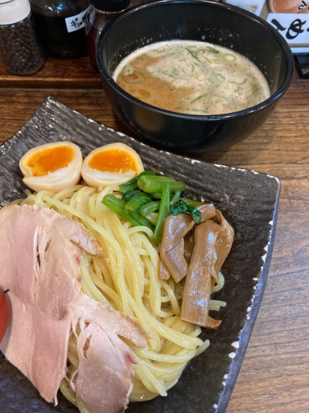 「魚介豚骨つけ麺¥980」@熊五郎 せんちゅうパル店の写真