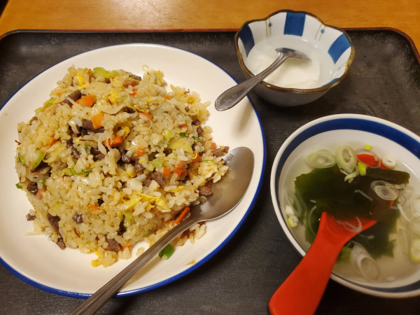 「XO醤牛肉チャーハン」@翔威飯店の写真