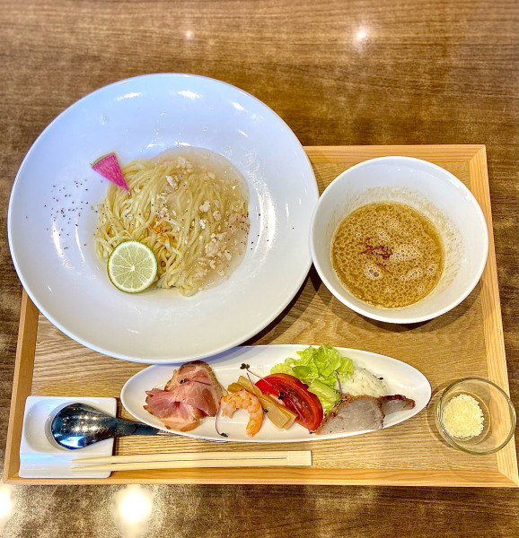 「オマール海老の濃厚餡かけつけ麺」@Fishmenの写真