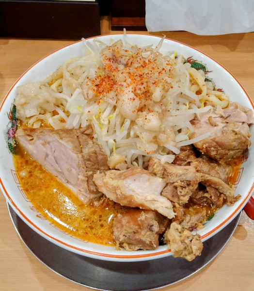 「義郎ラーメン並+辛脂(中辛)」@燕三条中華そば ぎと家 花崎店の写真