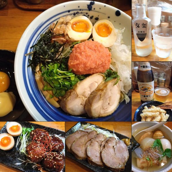 「【限定】明太子と白キクラゲのまぜそば（卵黄とマヨネーズ付）」@麺屋 鶏口の写真