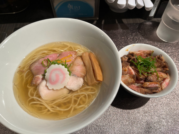 「和風出汁塩そばランチセット」@光麟堂の写真