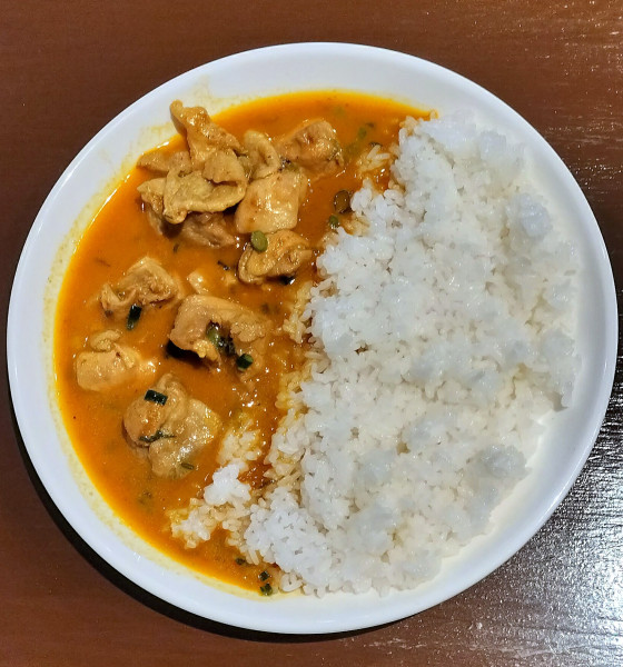 「セットのチキンカレー 500円」@ネワ屋の写真
