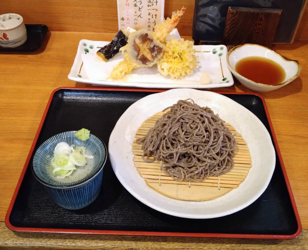 「海老天せいろ(田舎)」@手打ちそば処 椿屋の写真