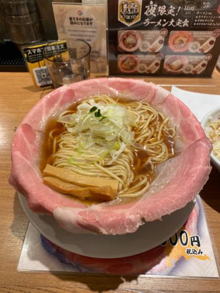 「東京ピストル(大盛)+ メンマ」@ラーメン大戦争TOKYOの写真