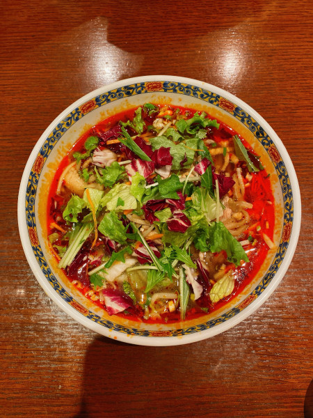 「搾菜肉糸湯麺」@中国料理 随園の写真