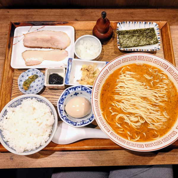 「栗 定食」@炭火焼濃厚中華そば 奥倫道の写真
