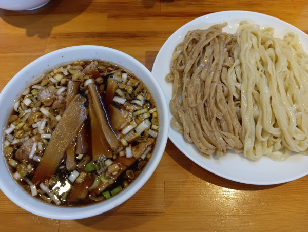 「焙煎2色つけ麺・小盛（¥1,000）」@らぁめん りきどうの写真