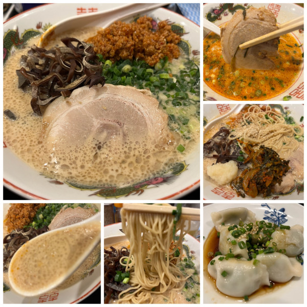 「赤だるまラーメン950円生ビール550円水餃子」@濃厚豚骨ラーメン だるま一家宇都宮分店 宇都宮分店の写真