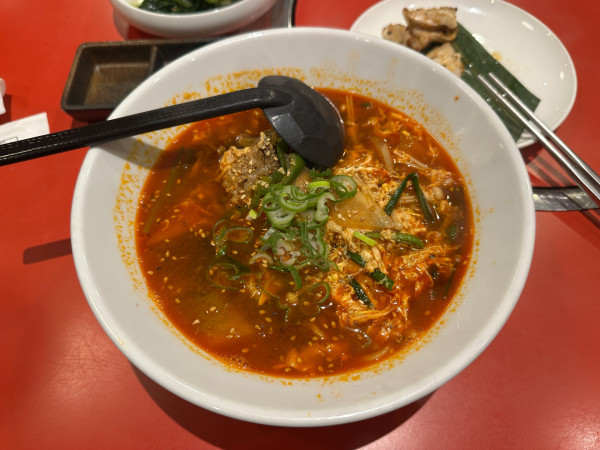 「カルビラーメン（並盛・120g）1,045円」@九官亭の写真