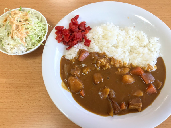 「特製カレー(サラダ付)800円」@道の駅 朝霧高原の写真
