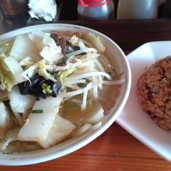 Aセット　タンメン＋ミニチャーハン　ﾒﾝｶﾀﾒ　¥1450