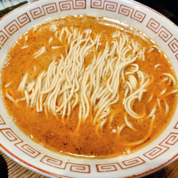 「栗 辛そば」@炭火焼濃厚中華そば 奥倫道の写真