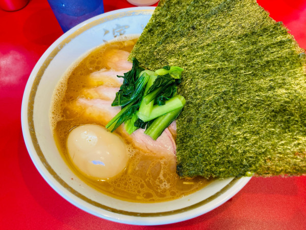 「チャーシューメン＋半ライス」@ラーメン濱野家の写真