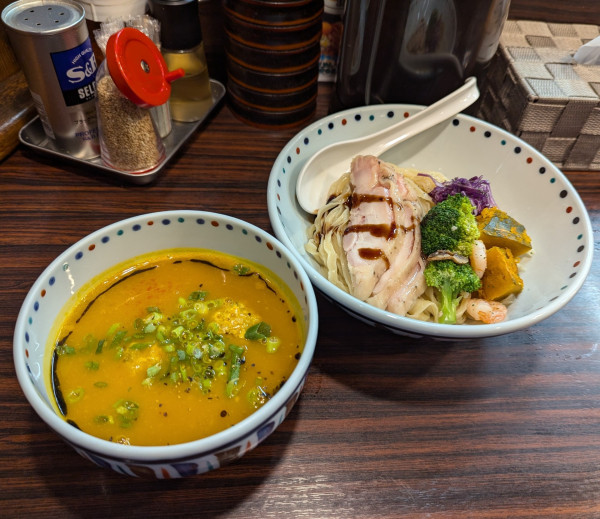 「パンプキン ハローウィングつけ麺」@らー麺 あけどやの写真