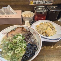 博多ラーメン+チャーハンセット