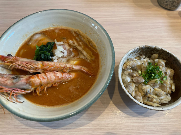 「沖縄県産車海老そば」@麺屋 サマー太陽の写真
