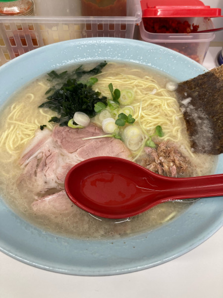 「塩ラーメン 中盛」@◯つばき食堂の写真