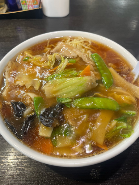 「広東麺大盛り(1120円)＋ジャンボ餃子(480円)」@南京亭 日高店の写真