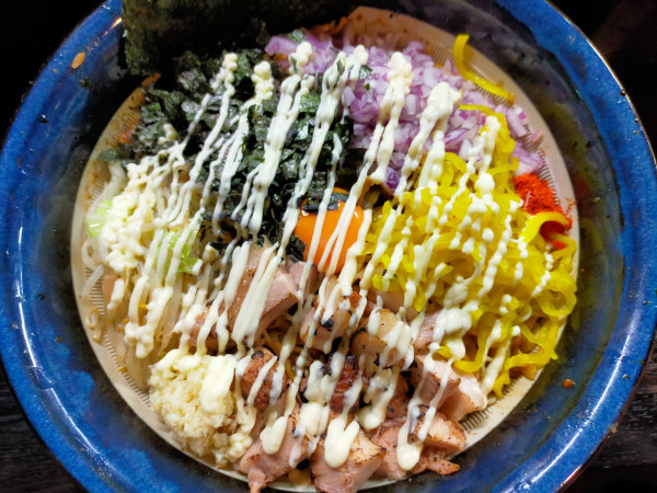 「【限定】ニボB1450円(大150円)+たくan50円」@豚星。の写真