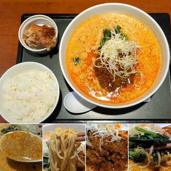 「胡麻香る四川担々麺セット　1353円」@デニーズ 浅草国際通店の写真