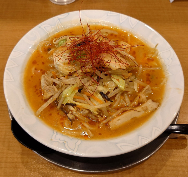 「紅ちゃんぽん(小、900円)」@じげもんちゃんぽん 所沢トコトコスクエア店の写真