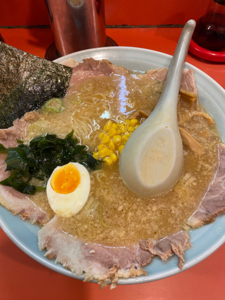 「チャーシューメン＋半ライス」@ラーメンショップ 上柚木店の写真