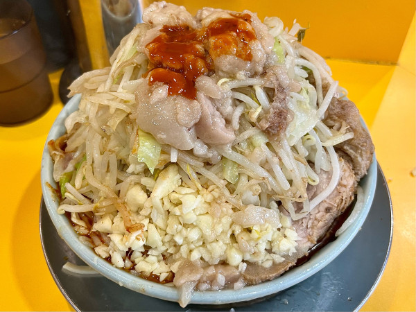 「プチ二郎 辛い奴4倍 しょうが」@ラーメン二郎 八王子野猿街道店2の写真