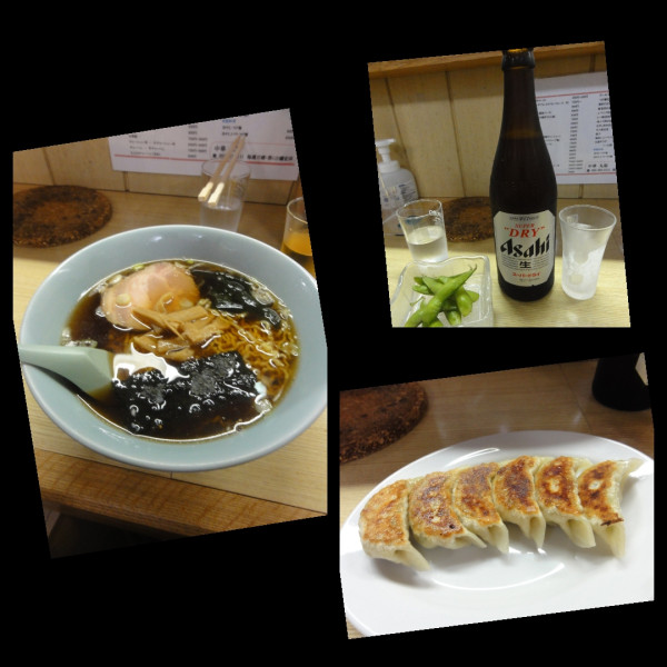 「ラーメン、餃子、ビール」@丸福の写真
