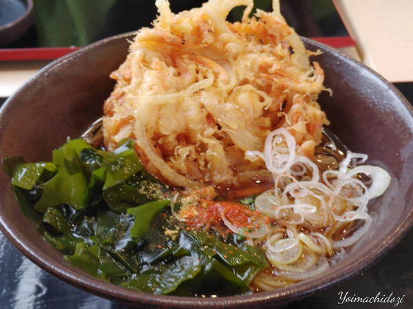 「季節のかき揚げそば【駿河湾産桜えび】」@ゆで太郎 北本深井店の写真